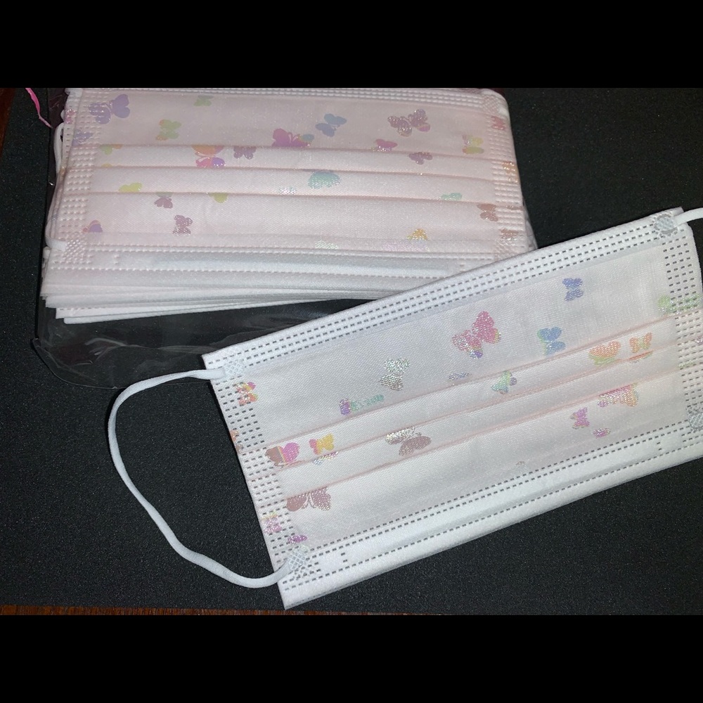Adult sized Iridescent Butterflies face coverings
